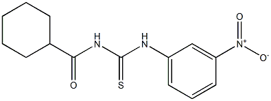 N-{[(3-nitrophenyl)amino]carbonothioyl}cyclohexanecarboxamide Struktur