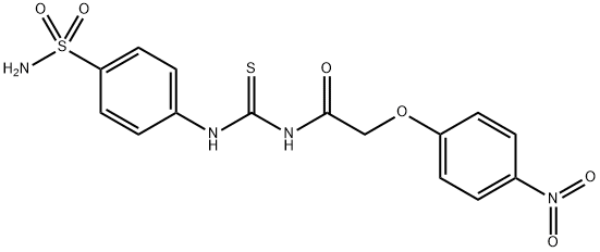 N-({[4-(aminosulfonyl)phenyl]amino}carbonothioyl)-2-(4-nitrophenoxy)acetamide Struktur