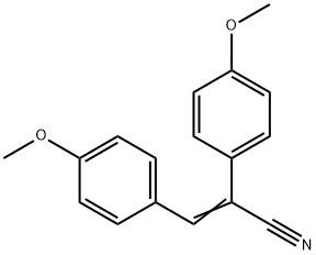 Benzeneacetonitrile,4-methoxy-a-[(4-methoxyphenyl)methylene]- Struktur