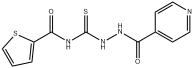 N-[(2-isonicotinoylhydrazino)carbonothioyl]-2-thiophenecarboxamide Struktur