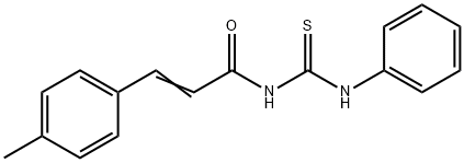 N-(anilinocarbonothioyl)-3-(4-methylphenyl)acrylamide Struktur