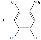 Phenol, 4-amino-2,3,6-trichloro- Struktur