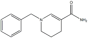 3-Pyridinecarboxamide, 1,4,5,6-tetrahydro-1-(phenylmethyl)- Struktur