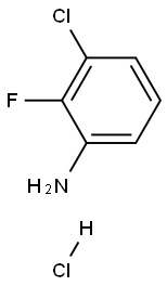 Benzenamine, 3-chloro-2-fluoro-, hydrochloride Struktur