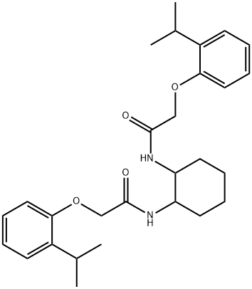 N,N'-1,2-cyclohexanediylbis[2-(2-isopropylphenoxy)acetamide] Struktur