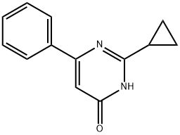 4(1H)-Pyrimidinone, 2-cyclopropyl-6-phenyl- Struktur