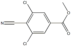 Benzoic acid, 3,5-dichloro-4-cyano-, methyl ester Struktur