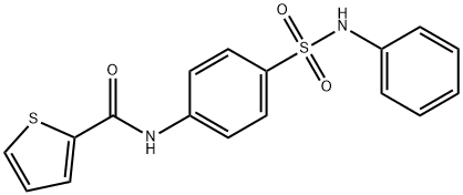 N-[4-(phenylsulfamoyl)phenyl]thiophene-2-carboxamide Struktur