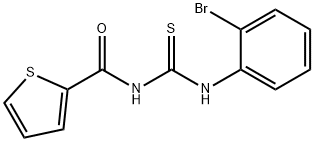 N-{[(2-bromophenyl)amino]carbonothioyl}-2-thiophenecarboxamide Struktur