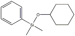 Silane, (cyclohexyloxy)dimethylphenyl- Struktur