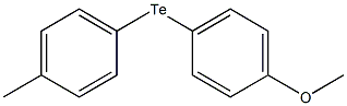 Benzene, 1-methoxy-4-[(4-methylphenyl)telluro]- Struktur