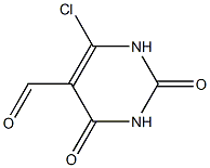 5-Pyrimidinecarboxaldehyde, 6-chloro-1,2,3,4-tetrahydro-2,4-dioxo- Struktur