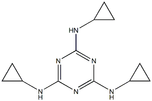 1,3,5-Triazine-2,4,6-triamine, N,N',N''-tricyclopropyl- Struktur