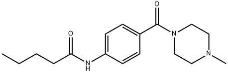 N-{4-[(4-methylpiperazin-1-yl)carbonyl]phenyl}pentanamide Struktur