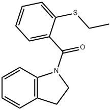 2,3-dihydro-1H-indol-1-yl[2-(ethylsulfanyl)phenyl]methanone Structure