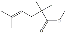 4-Hexenoic acid, 2,2,5-trimethyl-, methyl ester Struktur