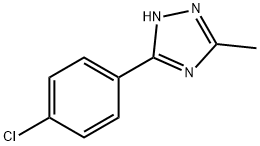 5-(4-Chloro-phenyl)-3-methyl-1H-[1,2,4]triazole Struktur