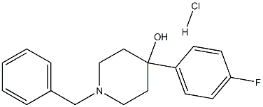 1-Benzyl-4-(4-fluorophenyl)piperidin-4-ol hydrochloride Struktur