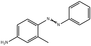 Benzenamine, 3-methyl-4-(phenylazo)- Struktur