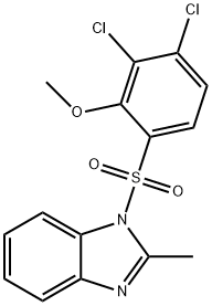 1-((3,4-dichloro-2-methoxyphenyl)sulfonyl)-2-methyl-1H-benzo[d]imidazole Struktur