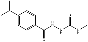 1-methyl-3-[(4-propan-2-ylbenzoyl)amino]thiourea Struktur