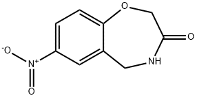 7-nitro-4,5-dihydro-1,4-benzoxazepin-3-one Struktur