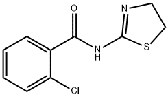 Benzamide, 2-chloro-N-(4,5-dihydro-2-thiazolyl)- Struktur