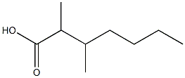 Heptanoic acid, 2,3-dimethyl- Struktur