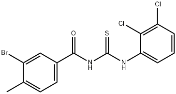 3-bromo-N-{[(2,3-dichlorophenyl)amino]carbonothioyl}-4-methylbenzamide Struktur