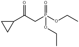 Phosphonic acid, (2-cyclopropyl-2-oxoethyl)-, diethyl ester Struktur