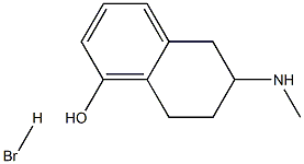 1-Naphthalenol, 5,6,7,8-tetrahydro-6-(methylamino)-, hydrobromide Struktur