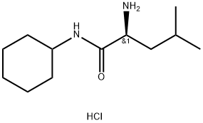 (S)-2-amino-N-cyclohexyl-4-methylpentanamide Struktur