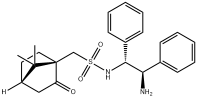 N-((1R,2R)-2-AMINO-1,2-DIPHENYLETHYL)-1-(7,7-DIMETHYL-2-OXOBICYCLO[2.2.1]HEPTAN-1-YL)METHANESULFONAMIDE Struktur