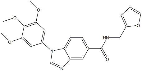 N-(2-furylmethyl)-1-(3,4,5-trimethoxyphenyl)benzoimidazole-5-carboxamide