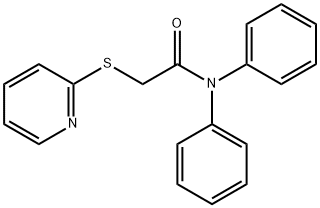 N,N-diphenyl-2-(2-pyridinylsulfanyl)acetamide Struktur