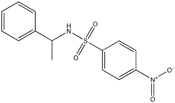 Benzenesulfonamide, 4-nitro-N-(1-phenylethyl)- Struktur