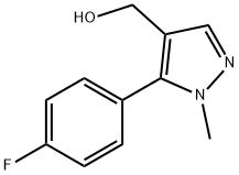 (5-(4-fluorophenyl)-1-methyl-1H-pyrazol-4-yl)methano Struktur