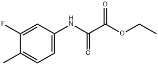 ethyl 2-(3-fluoro-4-methylanilino)-2-oxoacetate Struktur