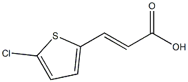 3-(5-chlorothiophen-2-yl)acrylic acid Struktur