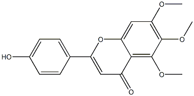 4H-1-Benzopyran-4-one,2-(4-hydroxyphenyl)-5,6,7-trimethoxy-