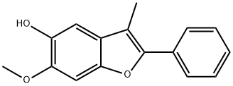 5-Benzofuranol,6-methoxy-3-methyl-2-phenyl- Struktur