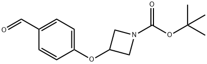 tert-butyl 3-(4-formylphenoxy)azetidine-1-carboxylate Struktur