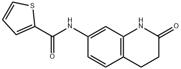 N-(2-oxo-3,4-dihydro-1H-quinolin-7-yl)thiophene-2-carboxamide Struktur