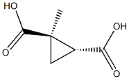 1,2-Cyclopropanedicarboxylic acid, 1-methyl-, trans-