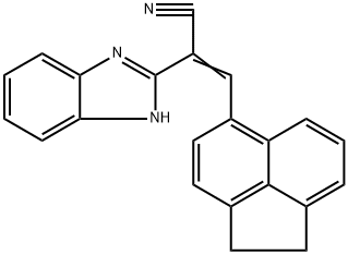 3-Acenaphthen-5-yl-2-(1H-benzoimidazol-2-yl)-acrylonitrile Struktur