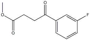 METHYL 4-(3-FLUOROPHENYL)-4-OXOBUTANOATE Struktur