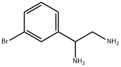 1-(3-Bromo-phenyl)-ethane-1,2-diamine Struktur