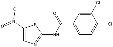 Benzamide,3,4-dichloro-N-(5-nitro-2-thiazolyl)- Struktur