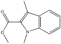 1H-Indole-2-carboxylic acid, 1,3-dimethyl-, methyl ester Struktur