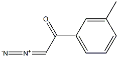 Ethanone, 2-diazo-1-(3-methylphenyl)- Struktur